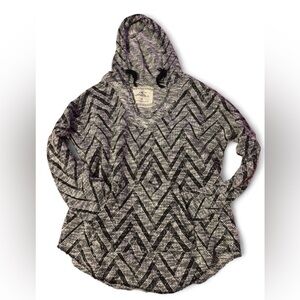 O’Neill black + grey patterned hoodie
